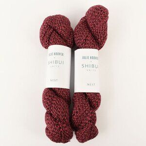 Julie Hoover Shibui Knits Nest Yarn 2 Skeins Highland Wool Alpaca Vintage Rose